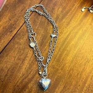 Chico’s Heart Pendant Convertible Necklace